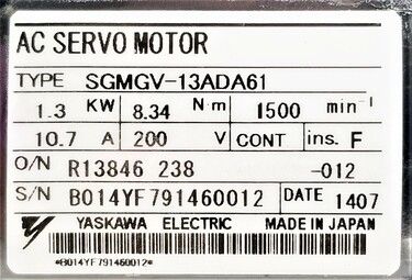 Yaskawa SGMGV-13ADA61 | In Stock Ships Overnight Yaskawa SGMGV-13ADA61 | In Stock Ships Overnight